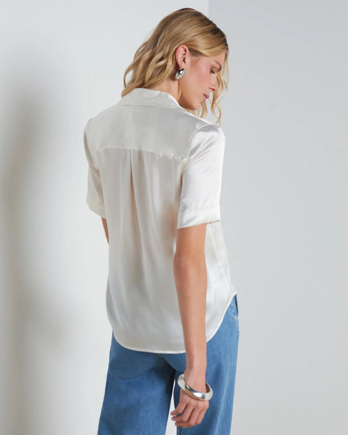 ELLAH SILK BLOUSE / IVORY