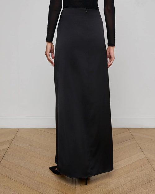 EMMARIE WRAP SKIRT / BLACK