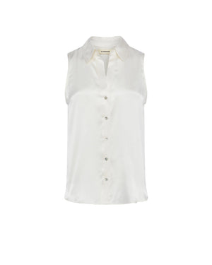EMMY SLEEVELESS BLOUSE / IVORY