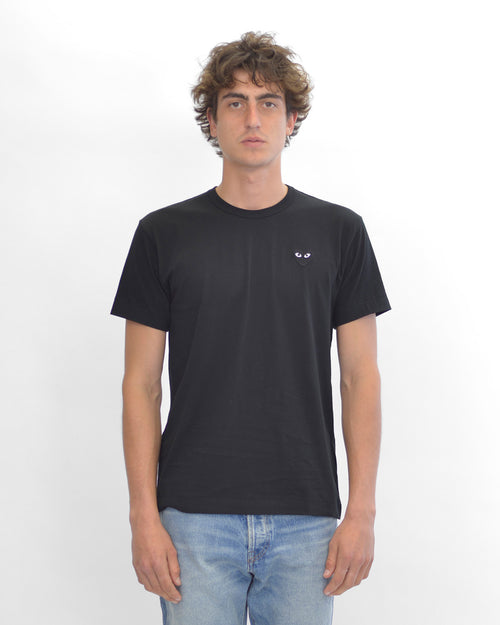 T064 UNISEX BLACK HEART T-SHIRT / BLACK