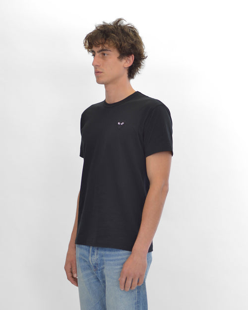 T064 UNISEX BLACK HEART T-SHIRT / BLACK