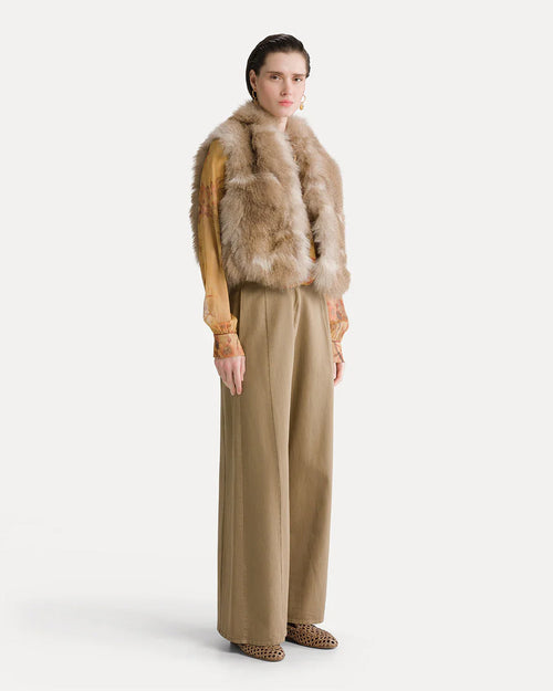 LE BAMBOU SECRET PRINT CREPONNE BOHEMIAN SHIRT / HELIODORE