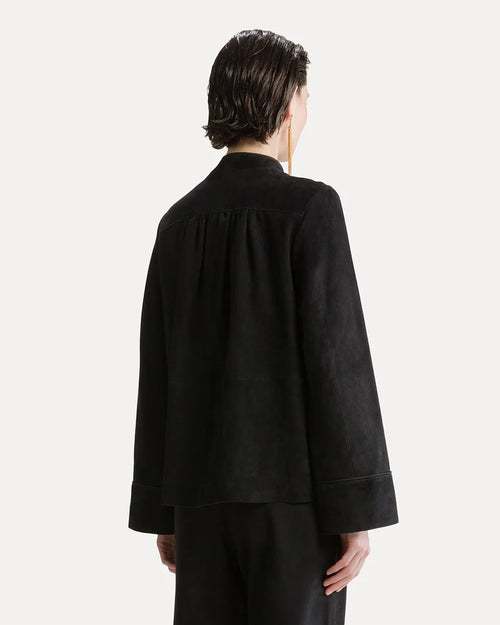 SUEDE BAND COLLAR JACKET / NOTTE