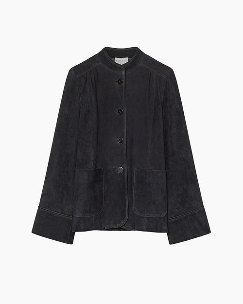 SUEDE BAND COLLAR JACKET / NOTTE