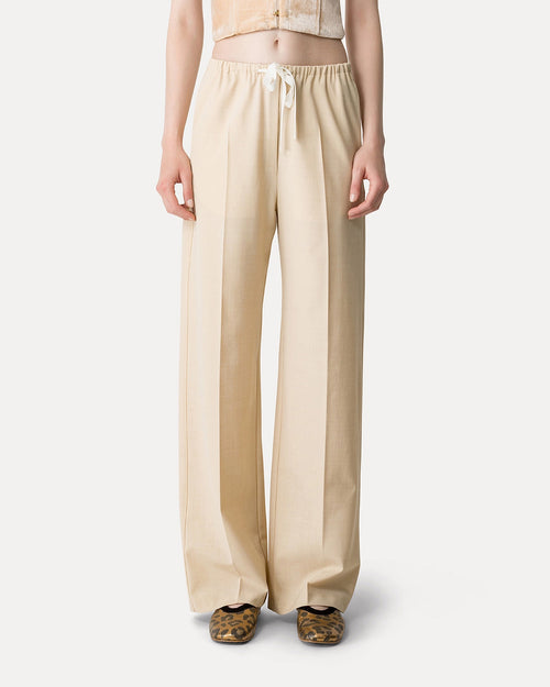 DRAWSTRING TROUSER / HONEY