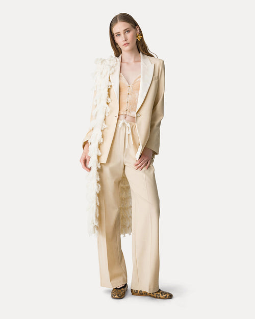 DRAWSTRING TROUSER / HONEY