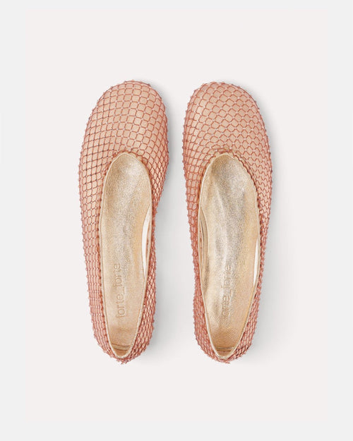 MESH BALLERINA FLAT / AMBRA
