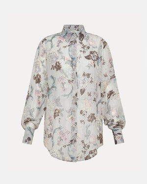 CREPONNE VOILE SHIRT / GLICINE