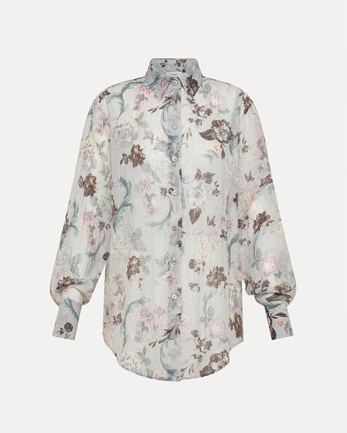 CREPONNE VOILE SHIRT / GLICINE