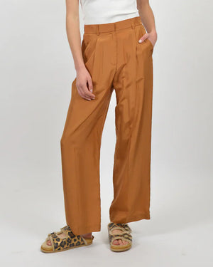 HABOTAI HIGH RISE TROUSERS / BRONZE