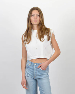 ORGANIC COTTON JERSEY T SHIRT / BIANCO