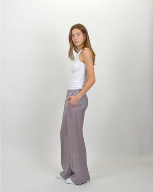 PRINCE OF WALES FLARED PANTS / ROSE
