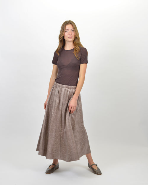 PYTHON PRINT SKIRT / STONE