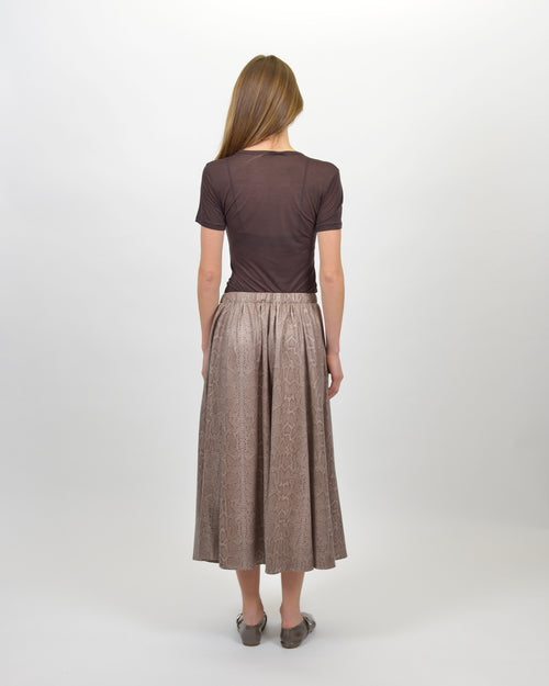 PYTHON PRINT SKIRT / STONE