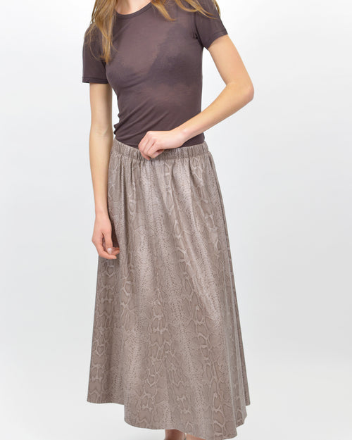 PYTHON PRINT SKIRT / STONE