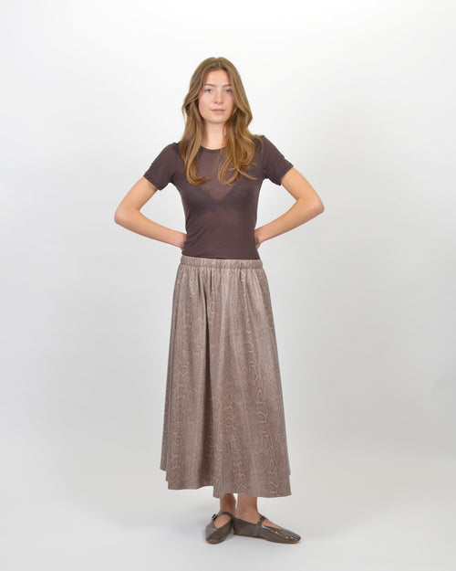 PYTHON PRINT SKIRT / STONE