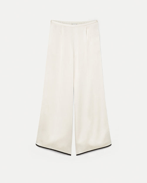 CROPPED SATIN TROUSERS / BEURRE