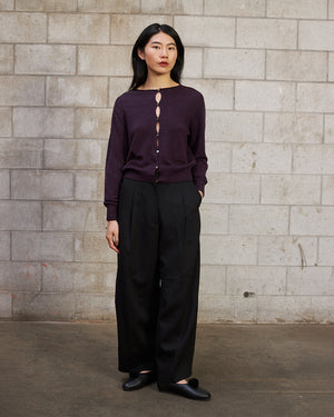 ANNI CARDIGAN / MALBEC