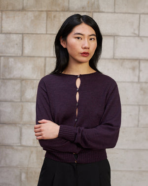 ANNI CARDIGAN / MALBEC