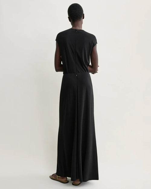FLARED JERSEY SKIRT / BLACK