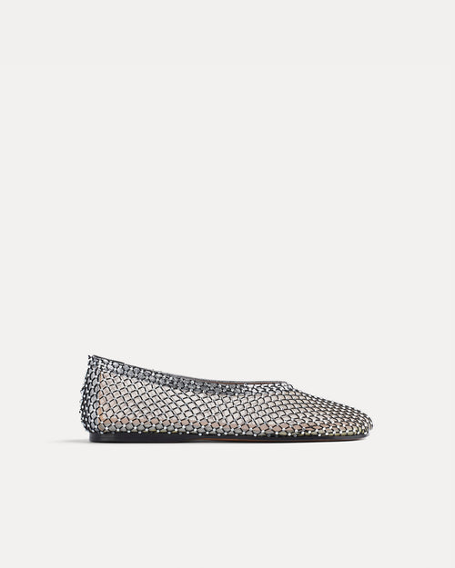 MESH BALLET FLAT  / NERO