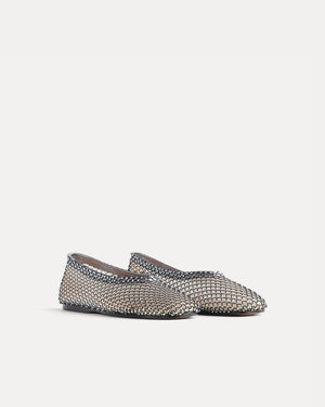 MESH BALLET FLAT  / NERO