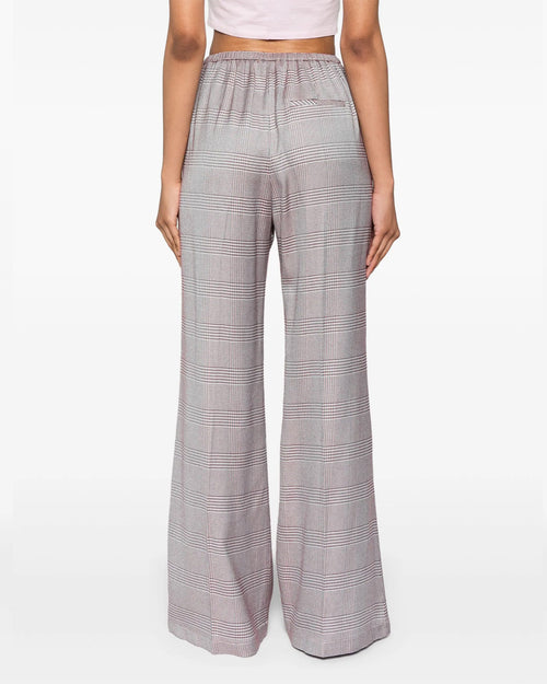 PRINCE OF WALES FLARED PANTS / ROSE