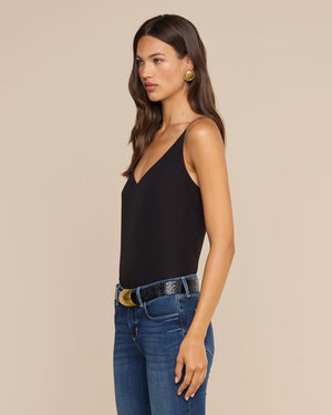 GABRIELLA SILK CAMISOLE / BLACK