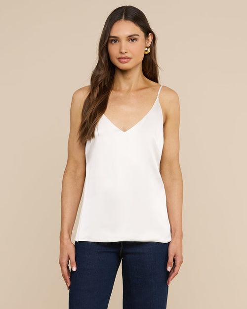 GABRIELLA SILK CAMISOLE / IVORY