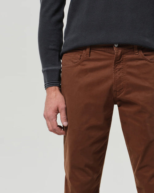 GAGE CLASSIC STRAIGHT FIT CASHMERE TOUCH SATEEN / COGNAC