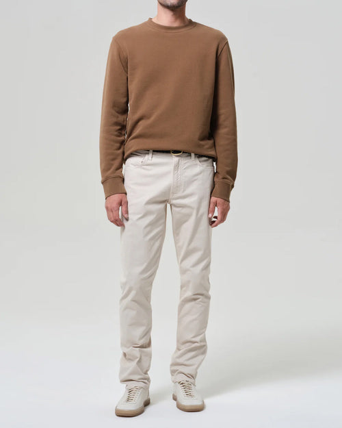 GAGE CLASSIC STRAIGHT FIT CASHMERE TOUCH SATEEN / LIGHT TAUPE