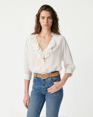 GRENET BLOUSE / BLANC