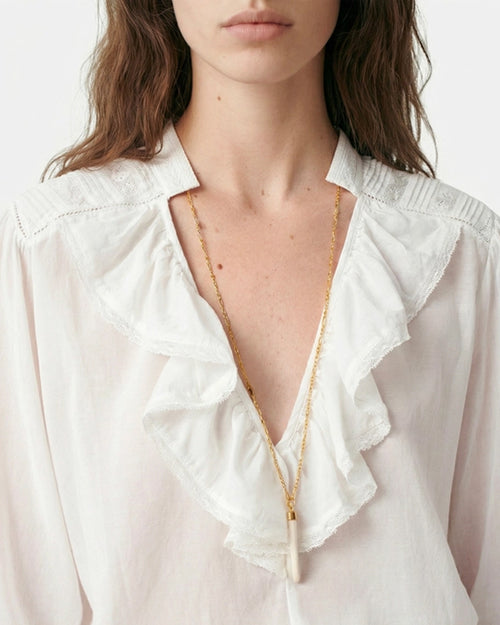 GRENET BLOUSE / BLANC