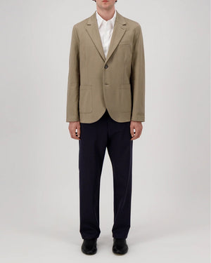 TRAVEL BLAZER COTTON JERSEY / TAUPE