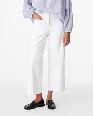 HELIAS CROPPED JEANS / BLANC