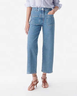 HELIAS CROPPED JEANS / INDIGO CLAIR
