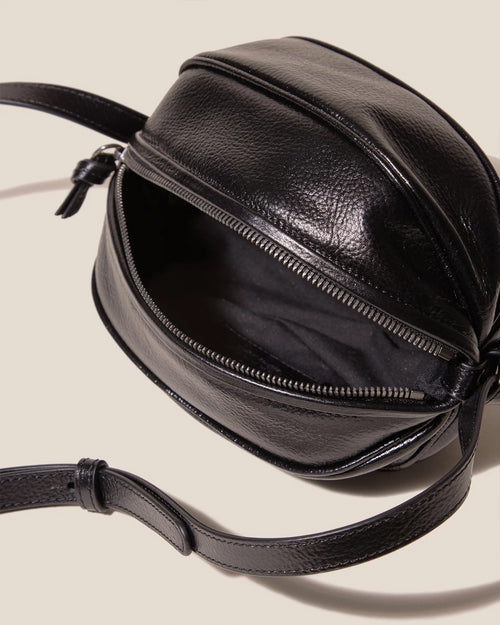 BOYA DISTRESSED BALL-SHAPED CROSSBODY / BLACK
