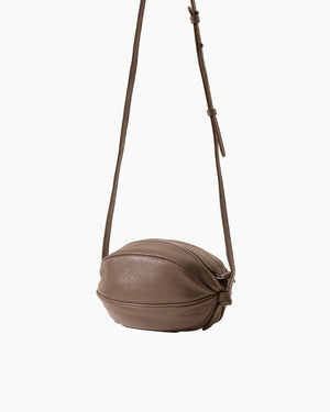 BOYA DISTRESSED BALL-SHAPED CROSSBODY / DEEP OLIVE
