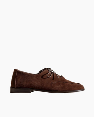 JULIOL LACE UP SUEDE / DARK BROWN