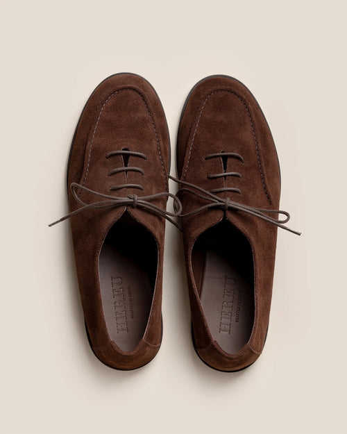 JULIOL LACE UP SUEDE / DARK BROWN