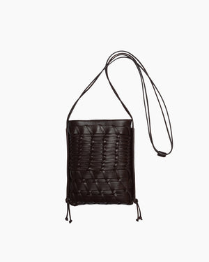 TRENA CROSSBODY BAG / DARK BROWN