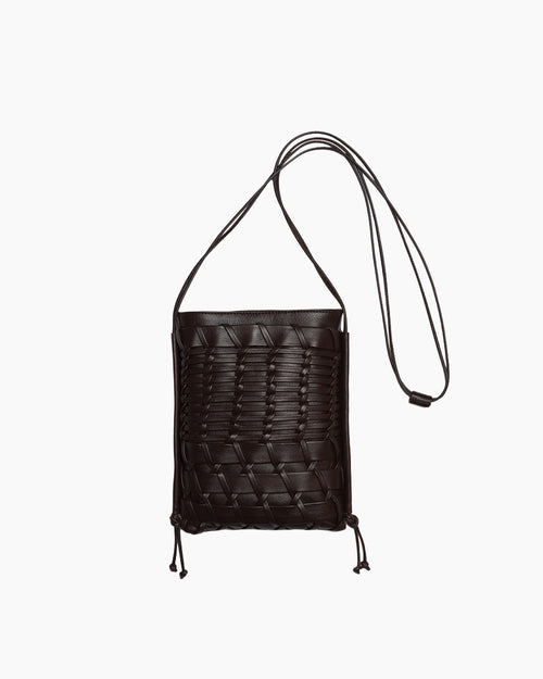 TRENA CROSSBODY BAG / DARK BROWN