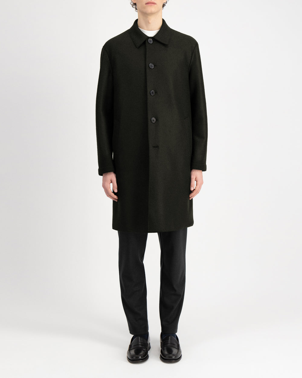 HARRIS WHARF LONDON | Pressed Wool Overcoat main image 0