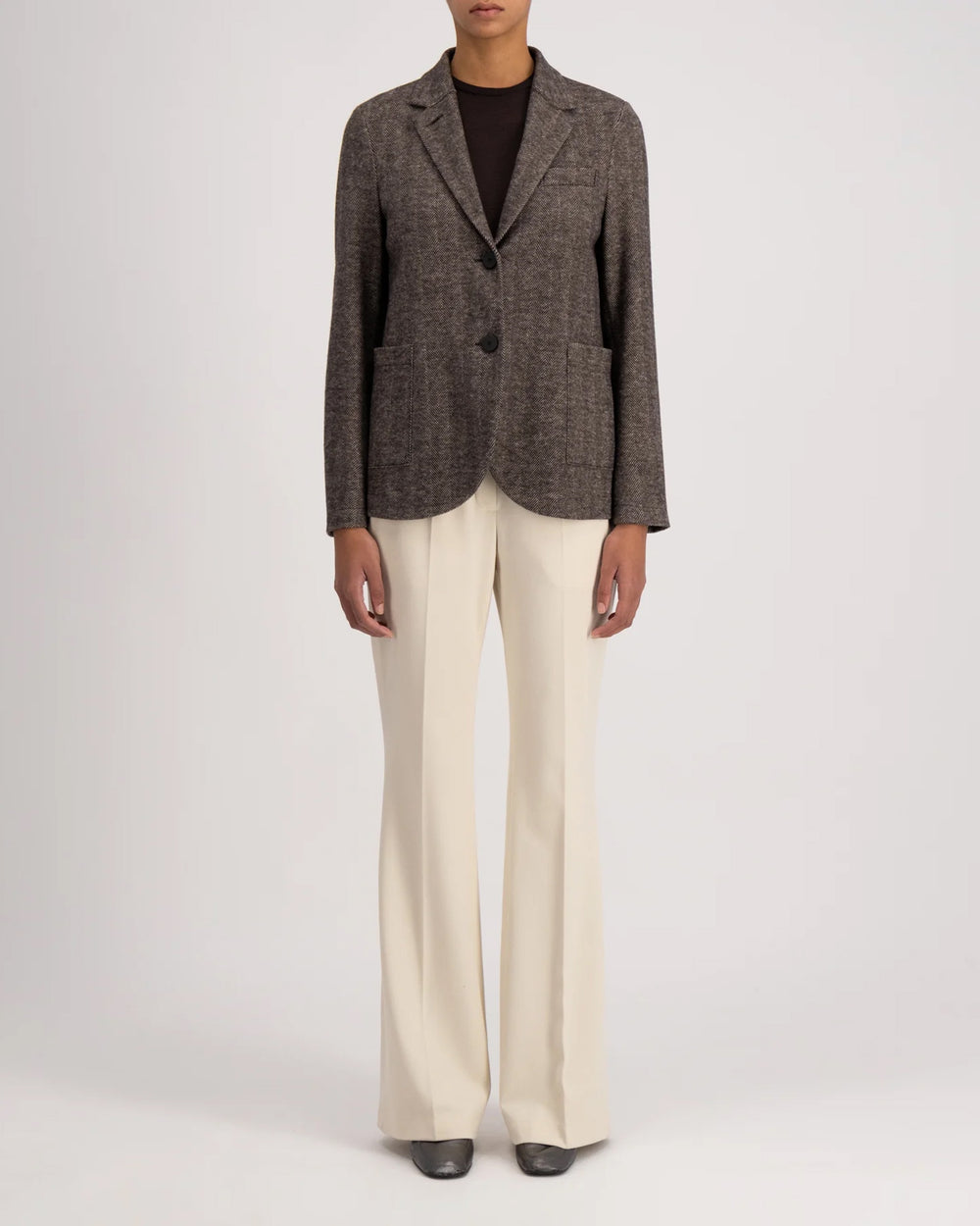 Harris Wharf London Harris Wharf London crinkled shoulder-pads blazer