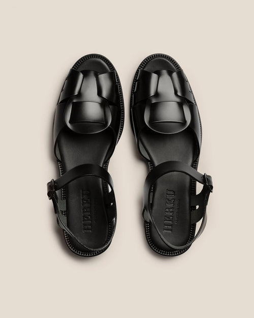 ANCORA FISHERMAN SANDAL / BLACK