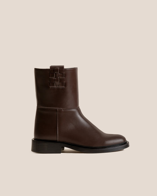 ANELLA LOW BOOT / DARK BROWN