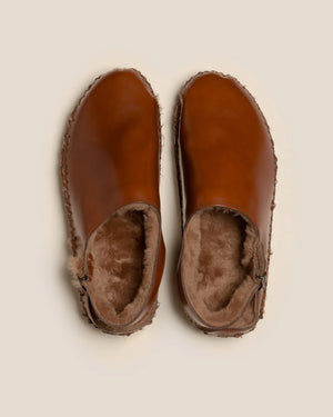 CARGOL SHEARLING CLOG / TAN