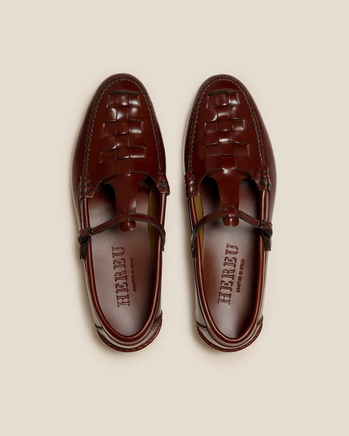 MAQUEDA T-BAR LOAFER / RUSSET