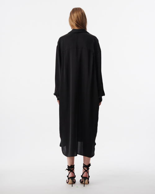 BARIA SHIRT DRESS / BLACK