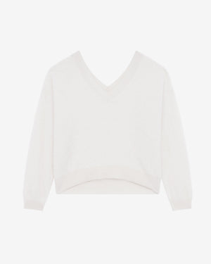 KADIJA V-NECK SWEATER / WHITE